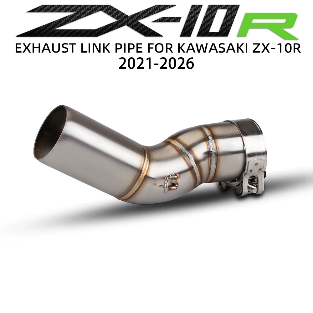 

ZX10R Exhausts For Kawasaki ZX10R ZX-10R 2021-2026 Motorcycle Exhausts Middle Link Pipe Tube Kit 51MM Sport Racing Escape Kit