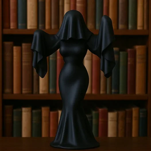 Horror Ghost Lady Desktop Ornament, Veiled Lady - Ghost Bride Gothic Ghost Statue Used for Home Decoration Party Supplies Gifts