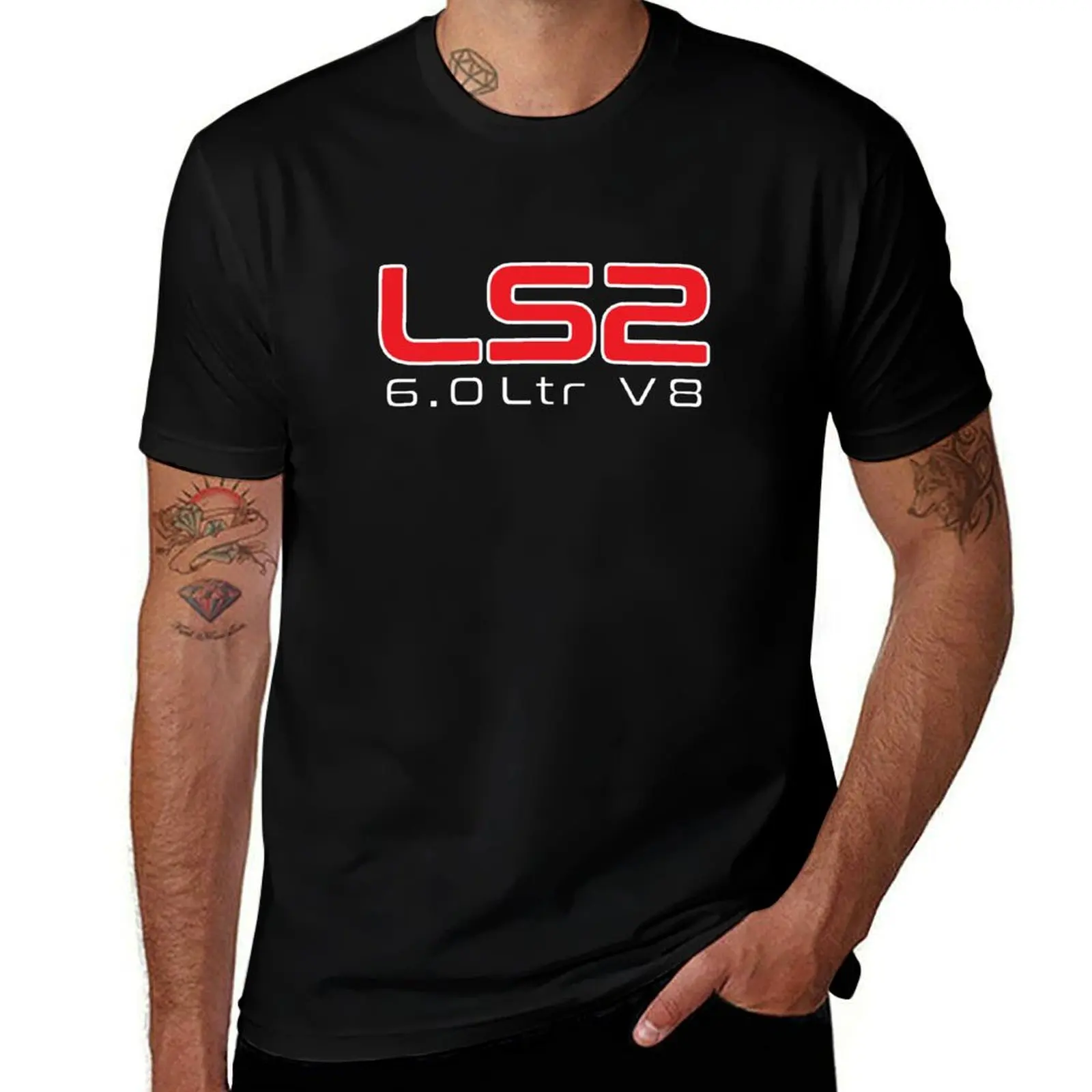 

LS2 Badge T-Shirt quick drying man clothes sports fans mens designer t shirt