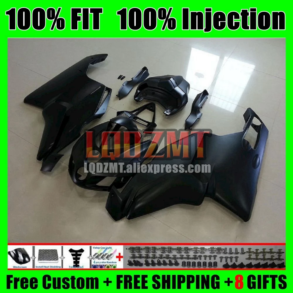 Injection Body For DUCATI 749 999 S R Flat black 749S 999S 05 Bodywork 125No.14 749-999 05 06 749R 999R 2005 2006 OEM Fairing