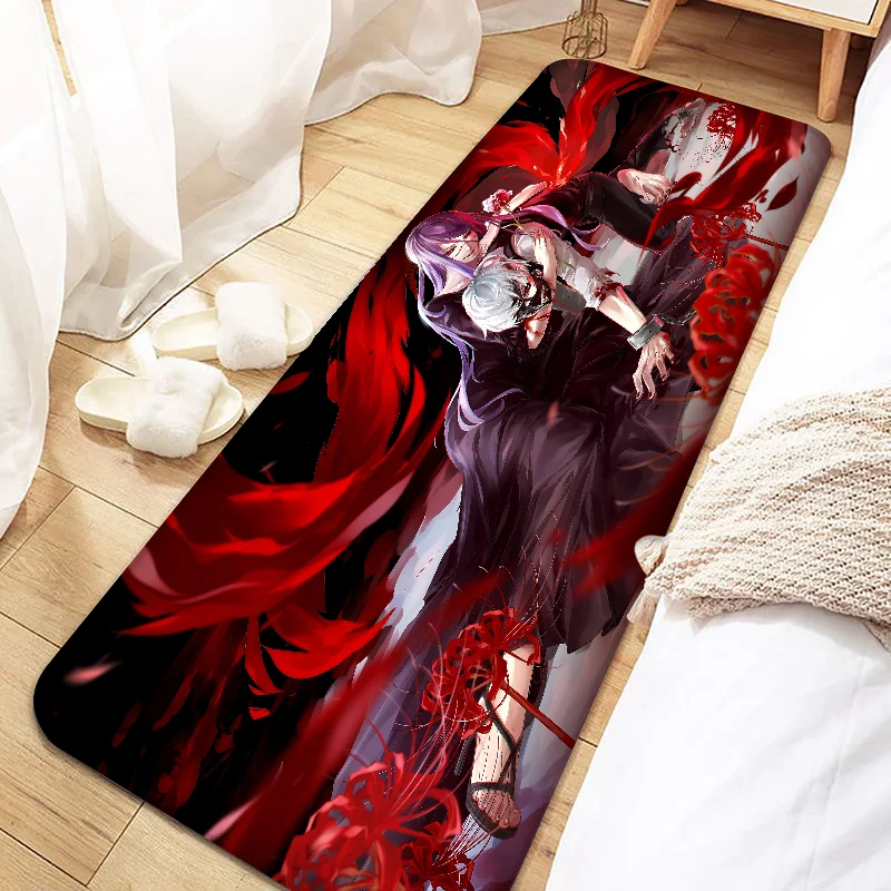 Anime Tokyo Ghoul Door Mat Entrance Non-slip Doormat Washable Kitchen Carpet Living Room Hallway Rugs Bathroom Bath Door Mats