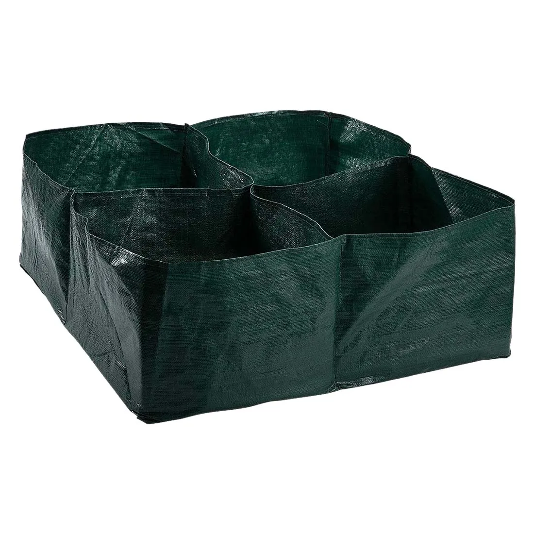 Raised Garden Planter Fabric Bed, 4 Divided Grids Durable Square Planting Grow Pot for Suitable for Planting Vegetables,