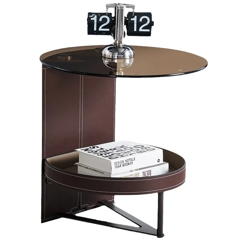 Modern simple storage coffee table creative tray, sofa side table, small apartment high-end household bedside table