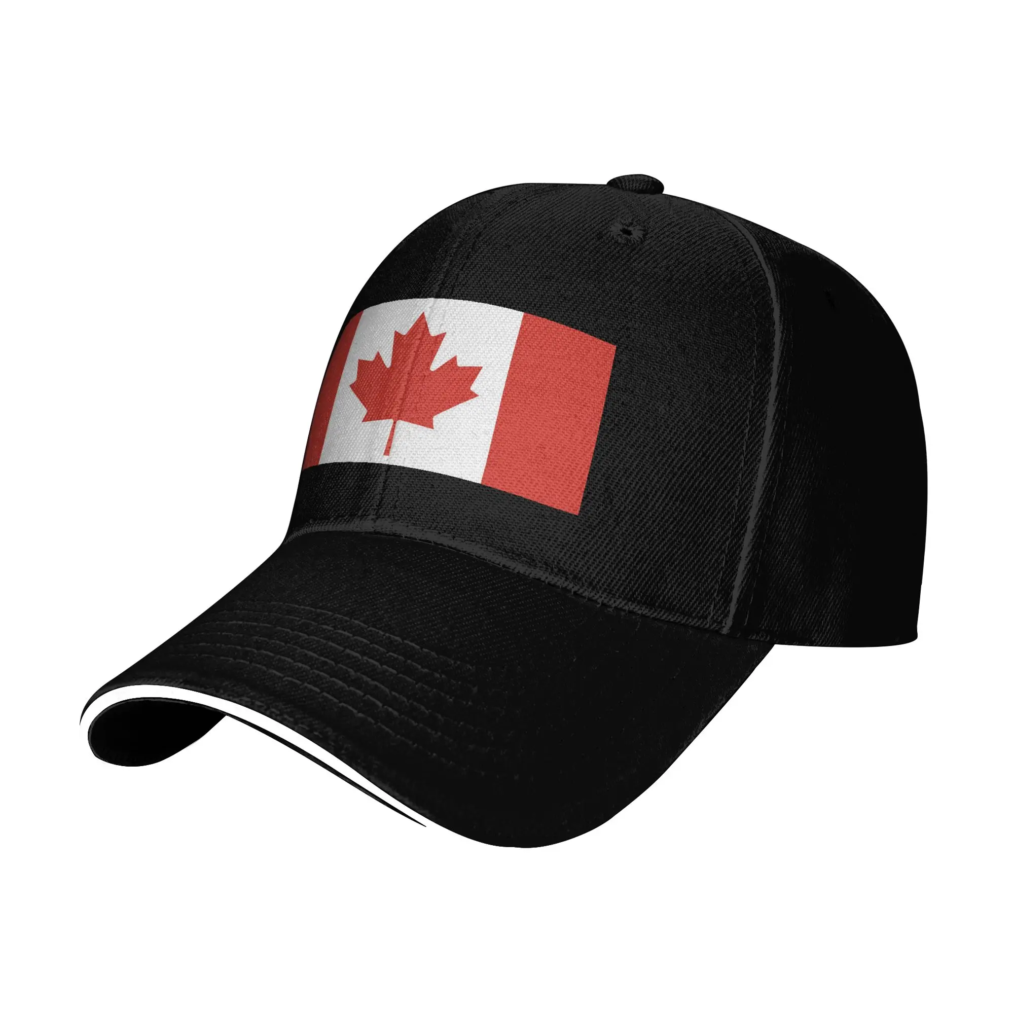Canada National Flag Maple Leaf Baseball Cap  Casual Unisex Men Trucker Hat Sunscreen Print Outdoor Gym Baseball Caps Gift