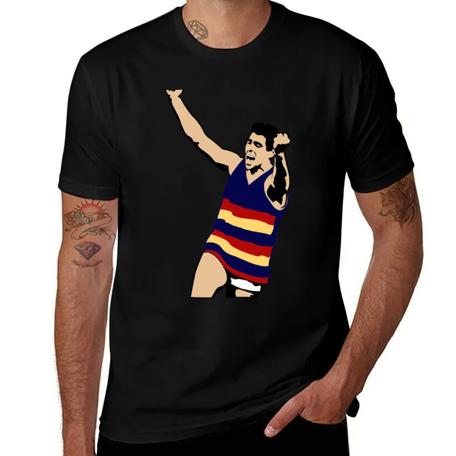 Darren Jarman Adelaide Crows AFL Premiers 1997 T-Shirt custom shirt boys whites anime clothes Short sleeve tee men