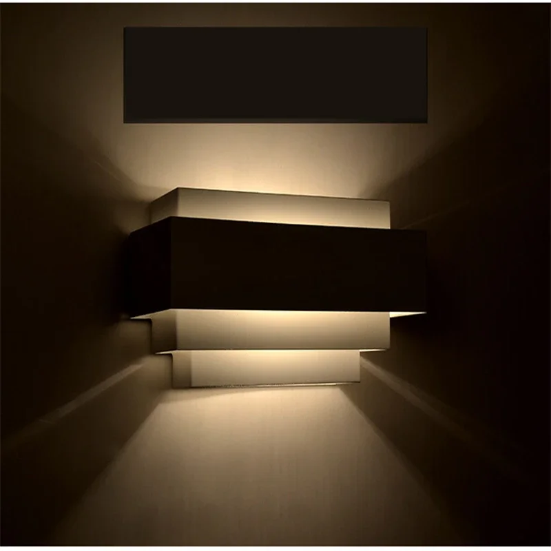 

Morden Brief Design Wall Lamps Multilayer Lighting LED E27 220V light For Bedroom Home Fixture Sconce