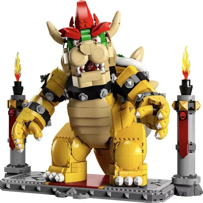 

2807 шт. The Mighty Bowser, строительные блоки, кирпичи, игрушки для мальчиков и девочек на день рождения, совместимые 71411