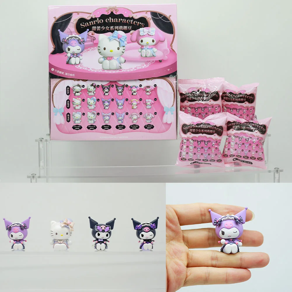 

Sanrio Sweet Buds Girls Hello Kitty Kuromi My Melody Blind Bag Gifts Toy Model Anime Figures Collect Ornaments