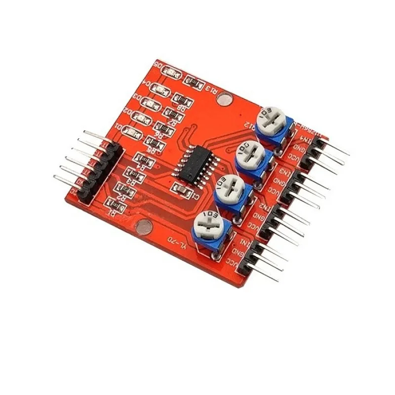 

Four-way infrared detection Trace Light Sensor Intelligent Tracking Car Trace Module Black and white line recognition