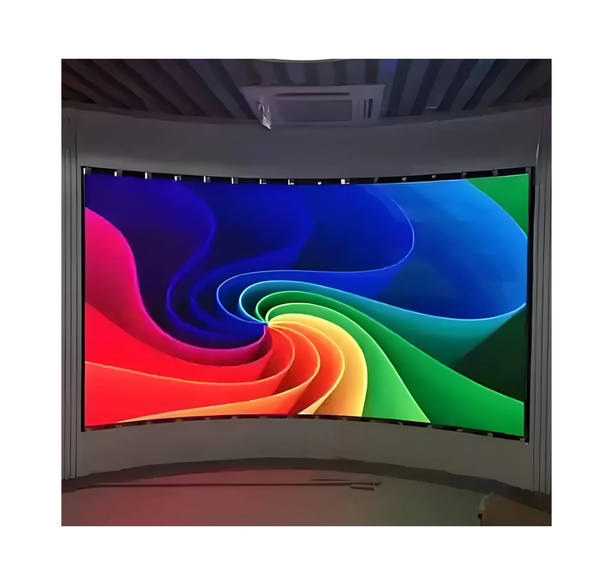 Klein formaat P1.2 P1.5 P1.8 P2 P2.5 P3 P4 Indoor vaste videowall LED-scherm Nieuwjaarskerk Winkelcentrum Gebogen LED-scherm paneel