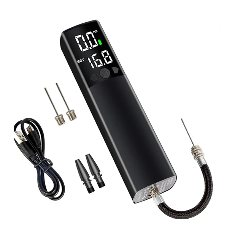 

Electric Ball Pump, Portable Ball Pump For Sports Balls Electric Basketball Pump With Pressure Gauge & LED Light