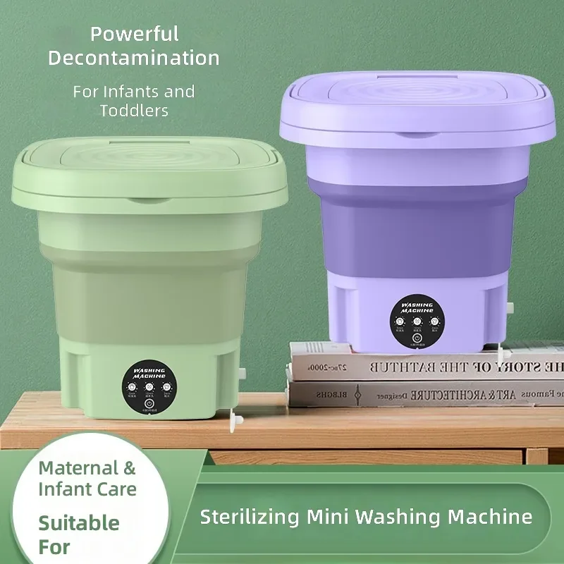 for Small Home Folding Washing Machine Student Dormitory Underwear Socks Mini Portable Laundry Bucket Gifts