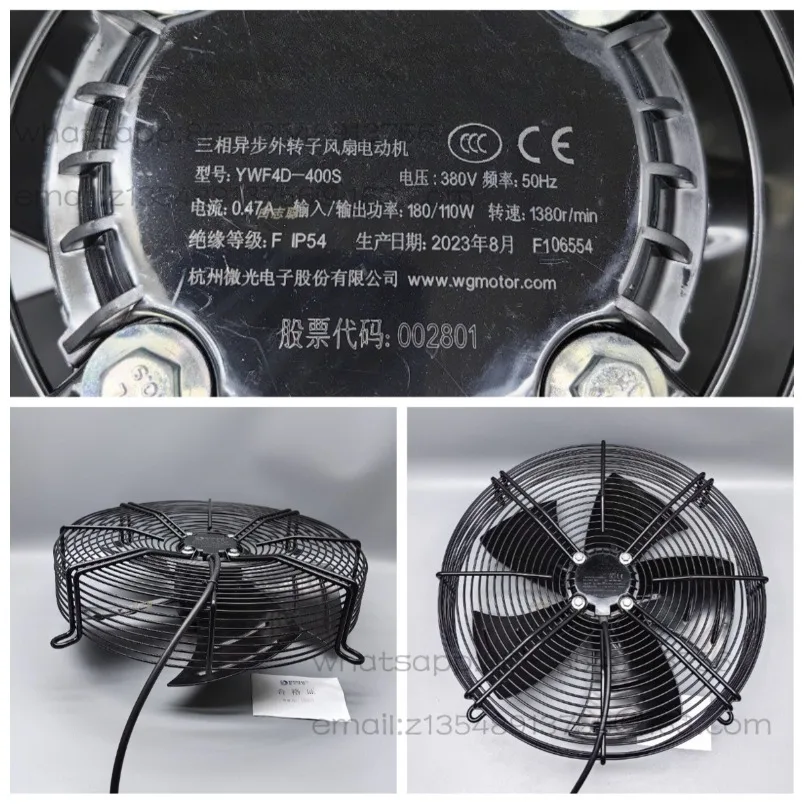 Three-phase asynchronous external rotor fan motor YWF4D-400S cold storage fan condenser cooling motor