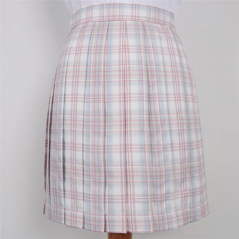 

Women Japan South Korea School Dresses Purple Plaid Pleated Skirt Girls JK Uniform Student Cosplay Anime Sailor Suit Short Skirt