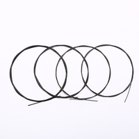 4Pcs/set Black Nylon Ukulele Strings Replacement Part For 21 Inch 23 26 Stringed Instrument