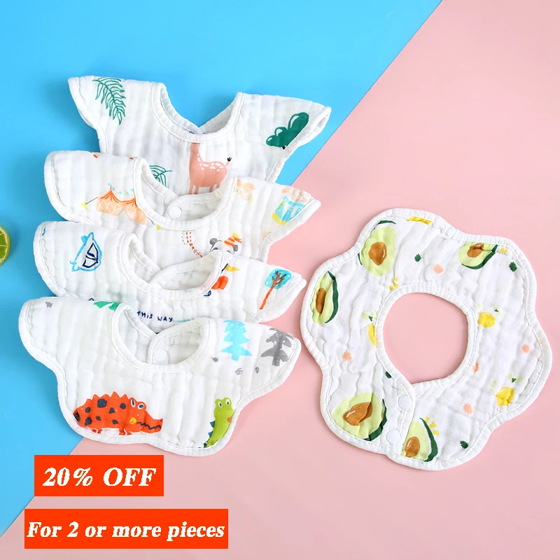 

Baby Infant Muslin Cotton Bib Feeding Drool Bibs Burp Cloth Accessories Baby Bandana Bibs Triangle Scarf Feeding Saliva Towel