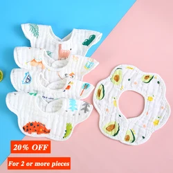 Baby Infant Muslin Cotton Bib Feeding Drool Bibs Burp Cloth Accessories Baby Bandana Bibs Triangle Scarf Feeding Saliva Towel