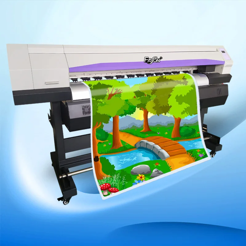 2024 Cheap Large Format 1.8m Printer PP Adhesive Vinyl Paper 1.6m Universal Print Machine