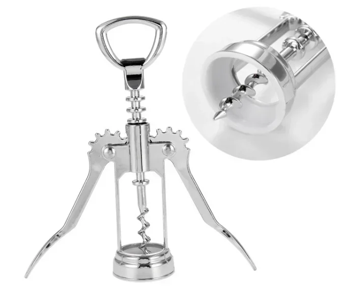 Wine Opener Multifunctional Corkscrew Bottle Opener Zinc Alloy Cork Remover Premium Winged Wine Bottle Opener  jar