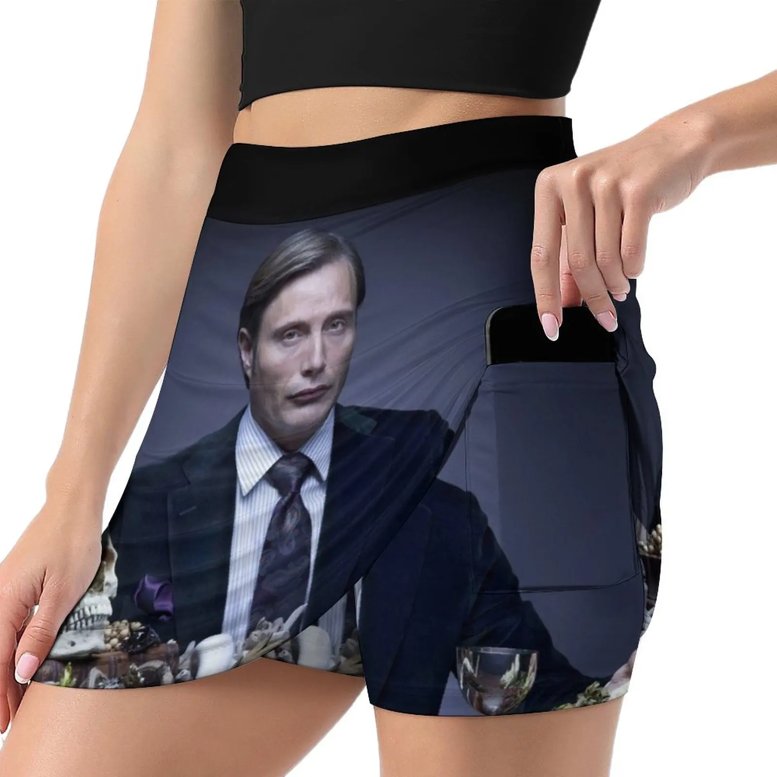 Mads Mikkelsen hannibal Mini Skirt Women's summer dress short skirt