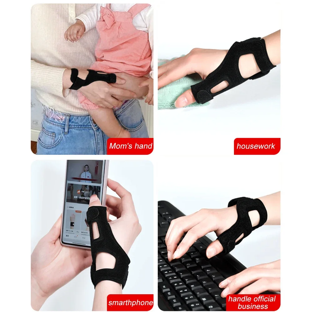 1Pcs Thumb Brace for Arthritis Pain Relief, Semi-rigid Support for De Quervains, Trigger Finger, Women & Men, Right & Left Hands