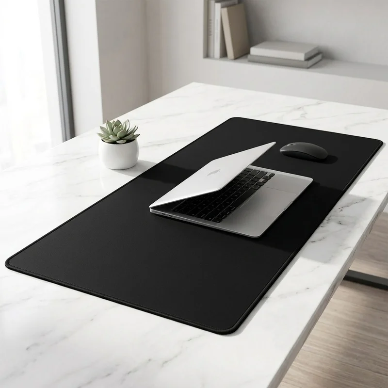 XXL Gaming Mouse Pad Large Black Desk Mat, Extended Keyboard Mousepad, Non-Slip Rubber Base, Waterproof PC Gamer Office Pad