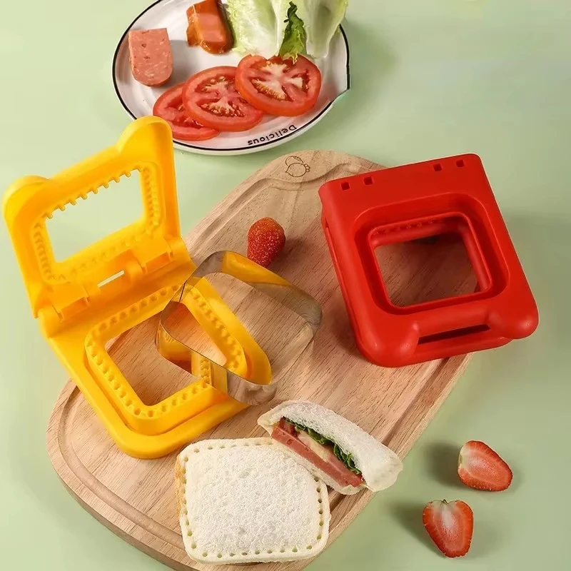 Sandwich Cookie Cutter Square Pocket Breakfast Bread Maker Dessert DIY Toast Bread Cutting Die Tool Kitchen Gadgets Accessories