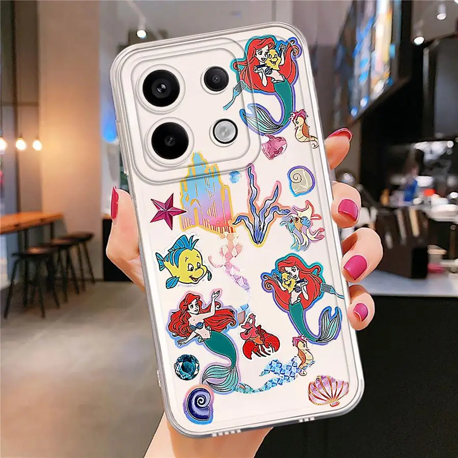 Pretty Disney Alice Princess Phone Case for Xiaomi Redmi Note 13 Pro 11 12 Pro 10 9T 10T 11S 9 Note 10 11s 12s 9s Clear Shell