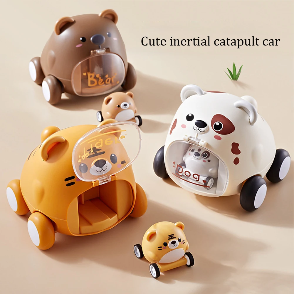 Montessori Baby Toy Cars for 1 Year Old Toddler Birthday Gift Toys Cartoon Car for Babies Boys Interactive Toy For Kids Children