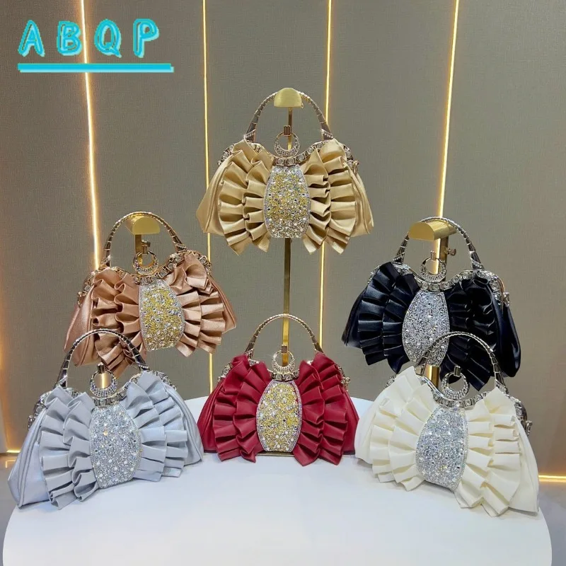 Dinner Handbag Diamond Sparkling Dinner Party Handbag Luxury Brand Fashion Diamond Women's Shoulder Crossbody Bag High Quality