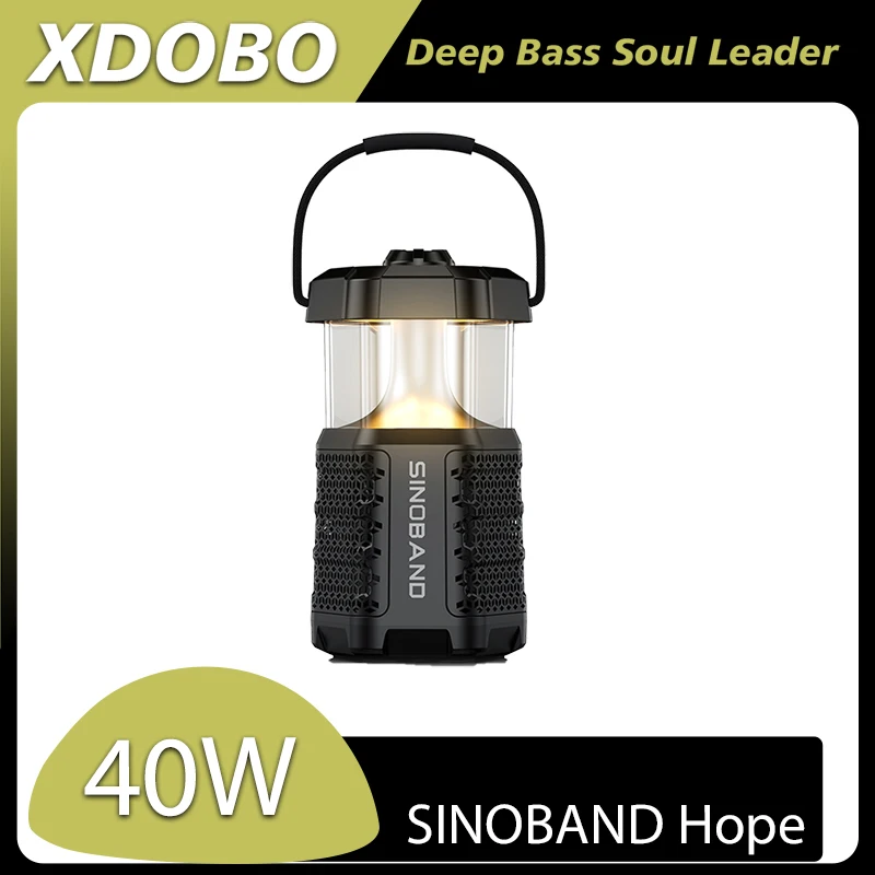

XDOBO SINOBAND Hope 40W Portable Wireless Speaker, IPX7 Waterproof Audio Player with Outdoor Camping Light suporrt USB/TF/AUX