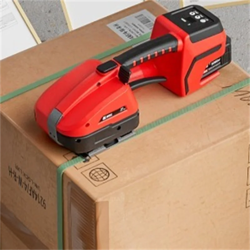 New Electric Strapping Machine for 10-12mm PET/PP Strap Portable Automatic Packaging Tool Hot Melting Baler Digital Display