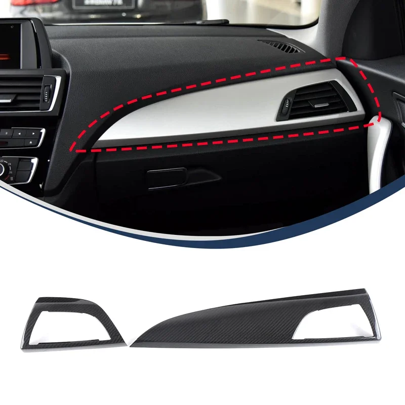 For BMW 1 2 Series F20 F21 F22 F23 2012-2017 Real carbon fiber car side air outlet panel decorative sticker Car accessories LHD