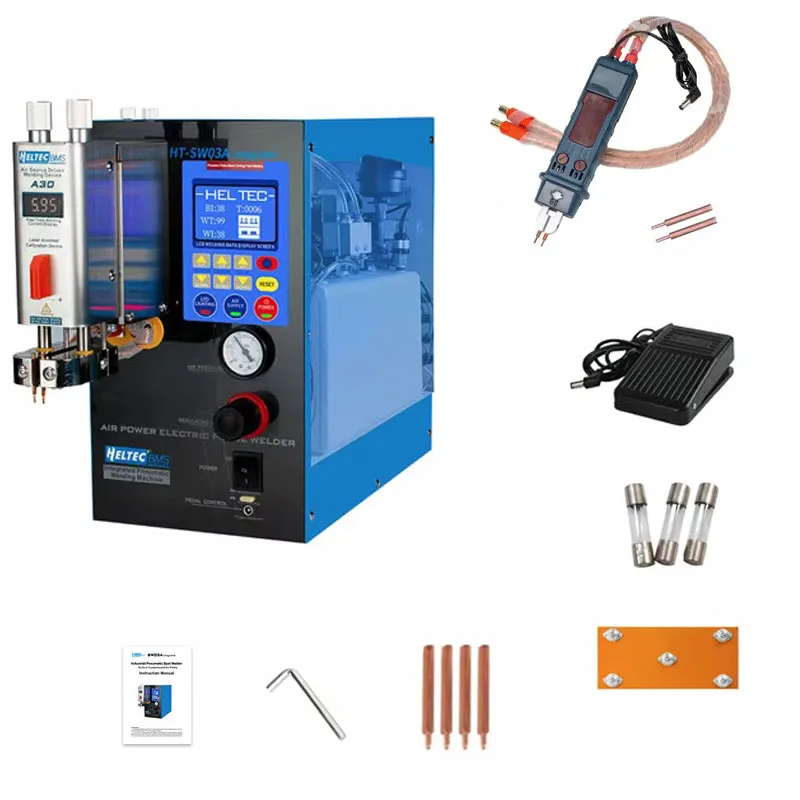 

6000W 1200A Spot Welding Machine Built-in Air Compressor Transformer Industrial Pneumatic 18650 21700 Battery Spot Welder