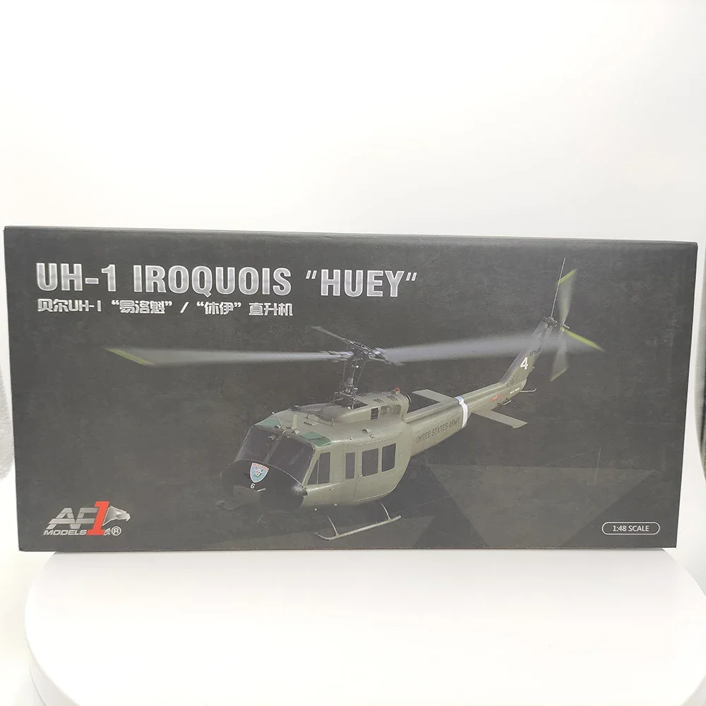Diecast 1/48 Scale AF1 United States Army UH-1H Huey General Purpose Helicopter 17501 Finished Alloy Military Aircraft Model Toy