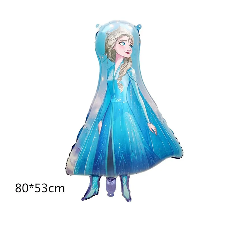 Disney Frozen Princess Aluminum Foil Balão, Elsa, Anna, Children's Birthday Party Decoration, Baby Shower