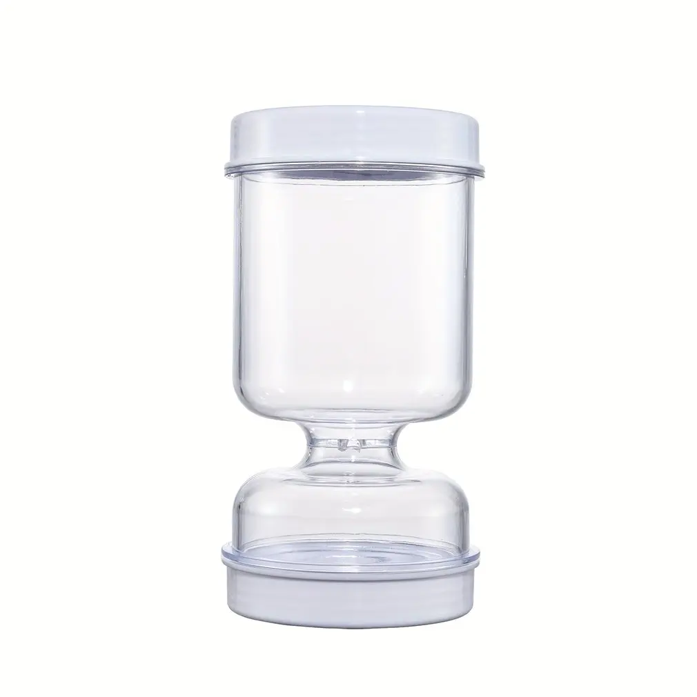 Pickle Juice Separator Jar Pickle 50oz Olive Hourglass Jar Dry Wet Depart Leakproof for Gherkin Jalapeno Dry Wet Separation