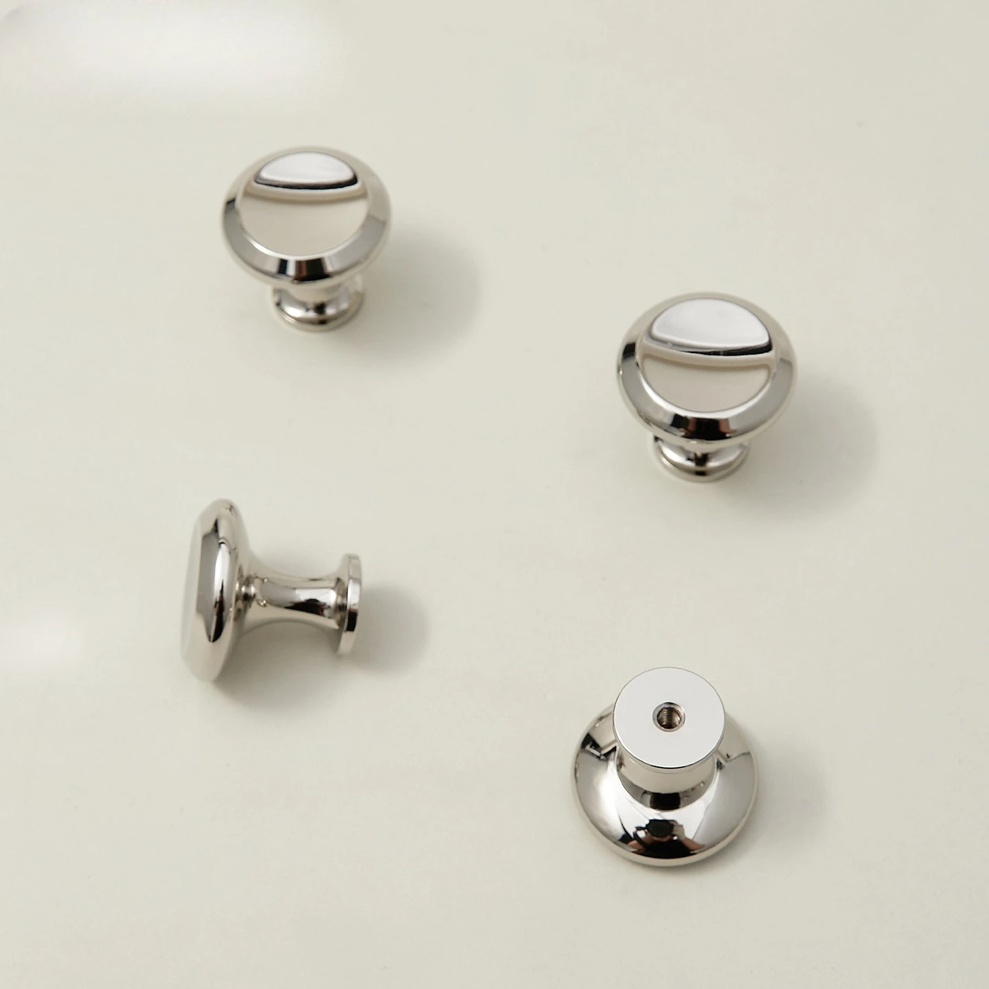Brass Cabinet Pulls Nickel Plated Titanium Silver Wardrobe Door Nordic Simple Drawer Knobs Furniture Hardware Cabinet Handle
