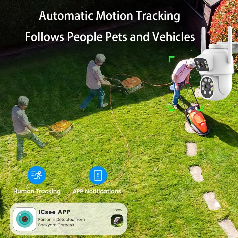 16CH WiFi NVR Wireless Security Camera System 8MP PTZ WiFi Cameras Motion Detection IP66 Weatherproof EseeCloud Surveillance Kit
