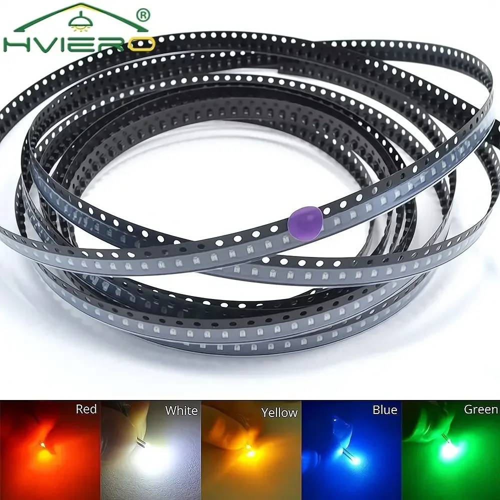 

10PCS Emitting Diodes 0805 LED SMD Chips High Quality Red Yellow Green White Blue Orange Purple Pink RGB Lighting 3.3V Voltage