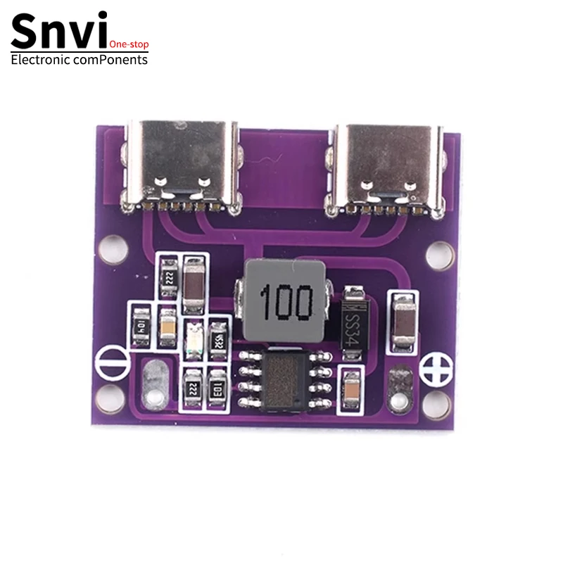 Snvi saída usb dupla TYPE-C DC6V-36V para 5v 3a DC-DC interface dupla TYPE-C módulo step-down módulo de carregamento 9v/12v/24v/36v