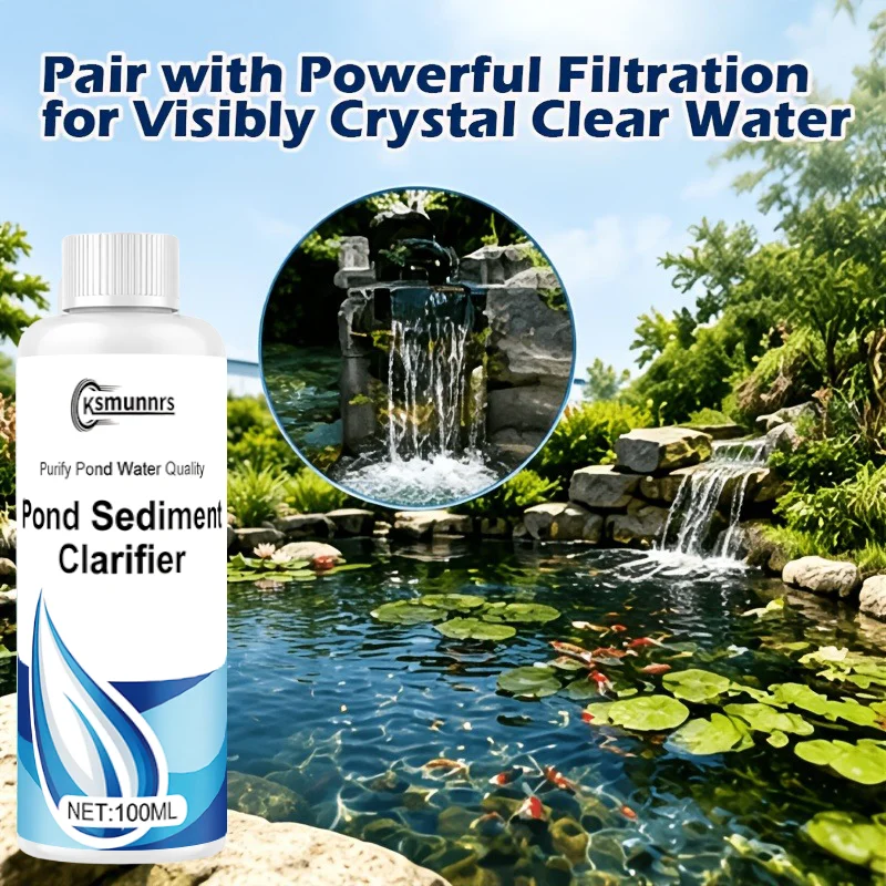 Fast-Acting Pond Water Clarifier for Fish Ponds And Outdoor Water Features - Enhance Water Quality