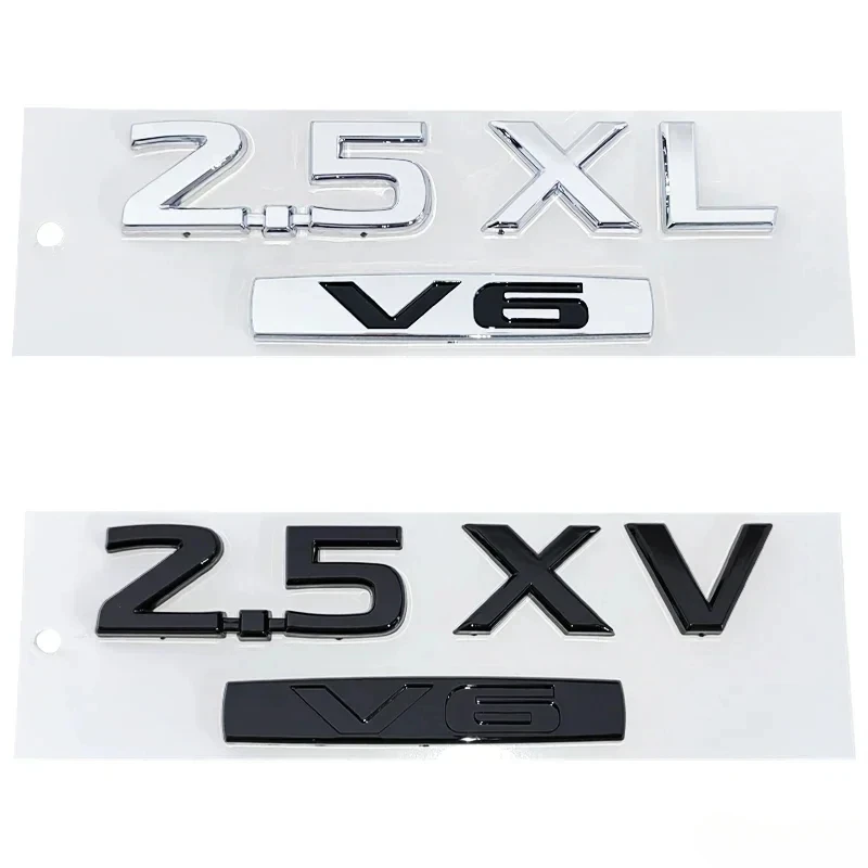 

ABS Car Fender Badge Sticker 2.5XV 2.5XL V6 Tail Trunk Emblem Decal for Nissan 350Z 370Z Leaf Livina Maxima NV200 Qashqai