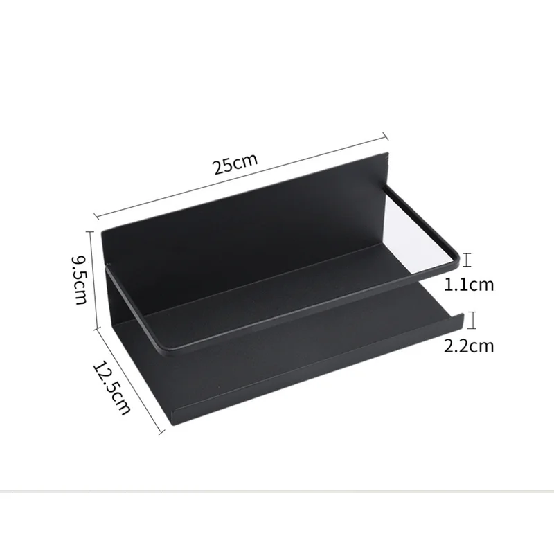 Kitchen Storage Rack Non Perforated Wall Hanging Rack Household Kitchen Multifunctional Refrigerator Magnetic Absorption Holder