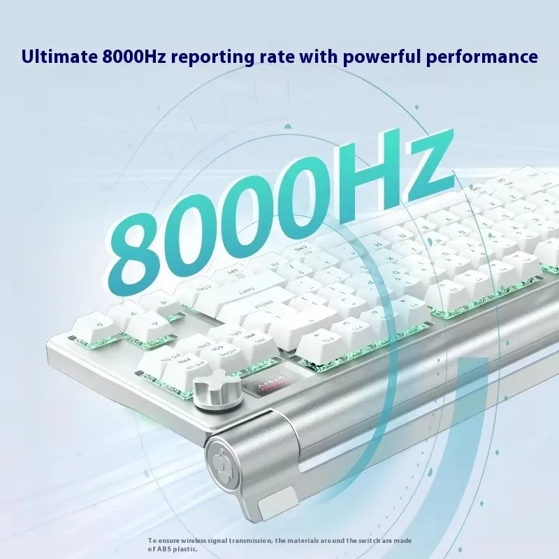 لوحة مفاتيح ميكانيكية لامتحان بلوتوث لاسلكية من تشيري MX8.3 أورورا 8K بقدرة 4600 مللي أمبير في الساعة وبطارية ذات سعة كبيرة هدية للأولاد