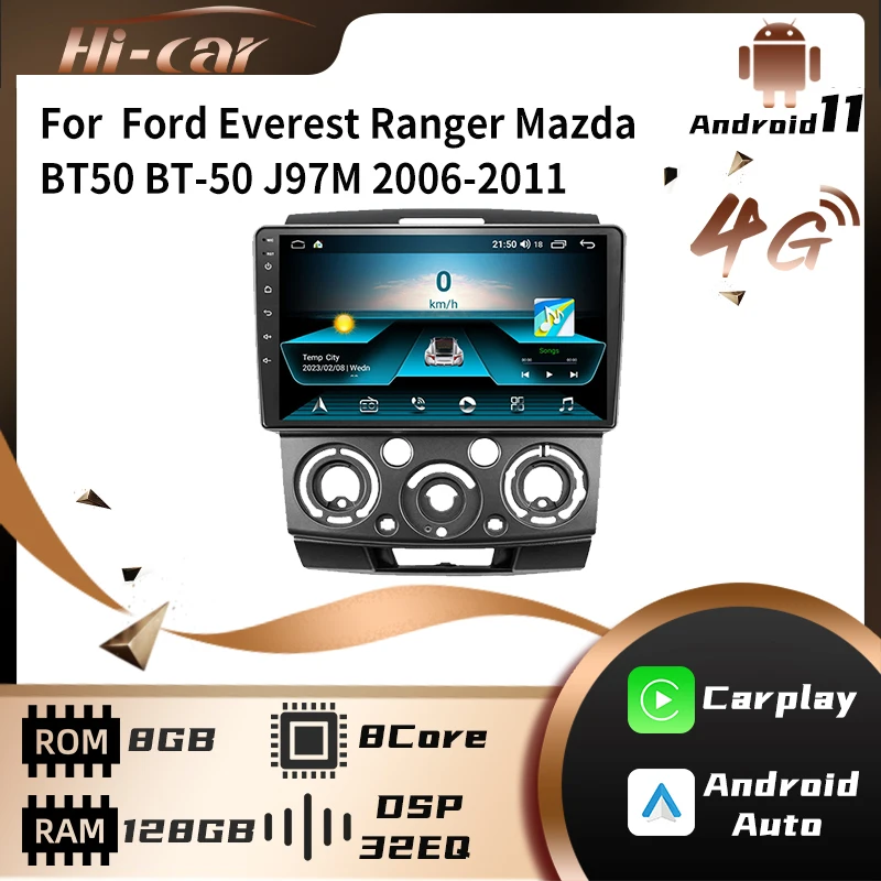 

Car Stereo for Ford Everest Ranger Mazda BT50 BT-50 J97M 2006-2011 2 Din Android Car Radio Multimedia Player Autoradio Head Unit