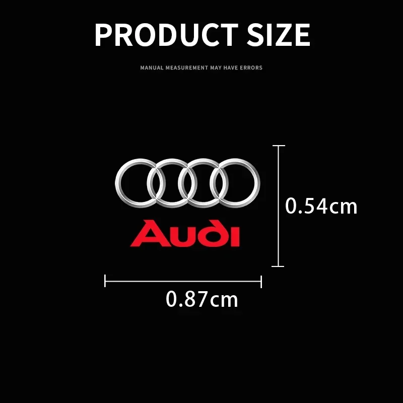 2026 Car 3D Sticker Decals Emblem Badge Car accessories For Audi A3 A6 Q3 B5 B6 B7 B8 B9 Q7 8P 8V 8L A5 A4 C6 C5 C7 4F A1 A7 A8