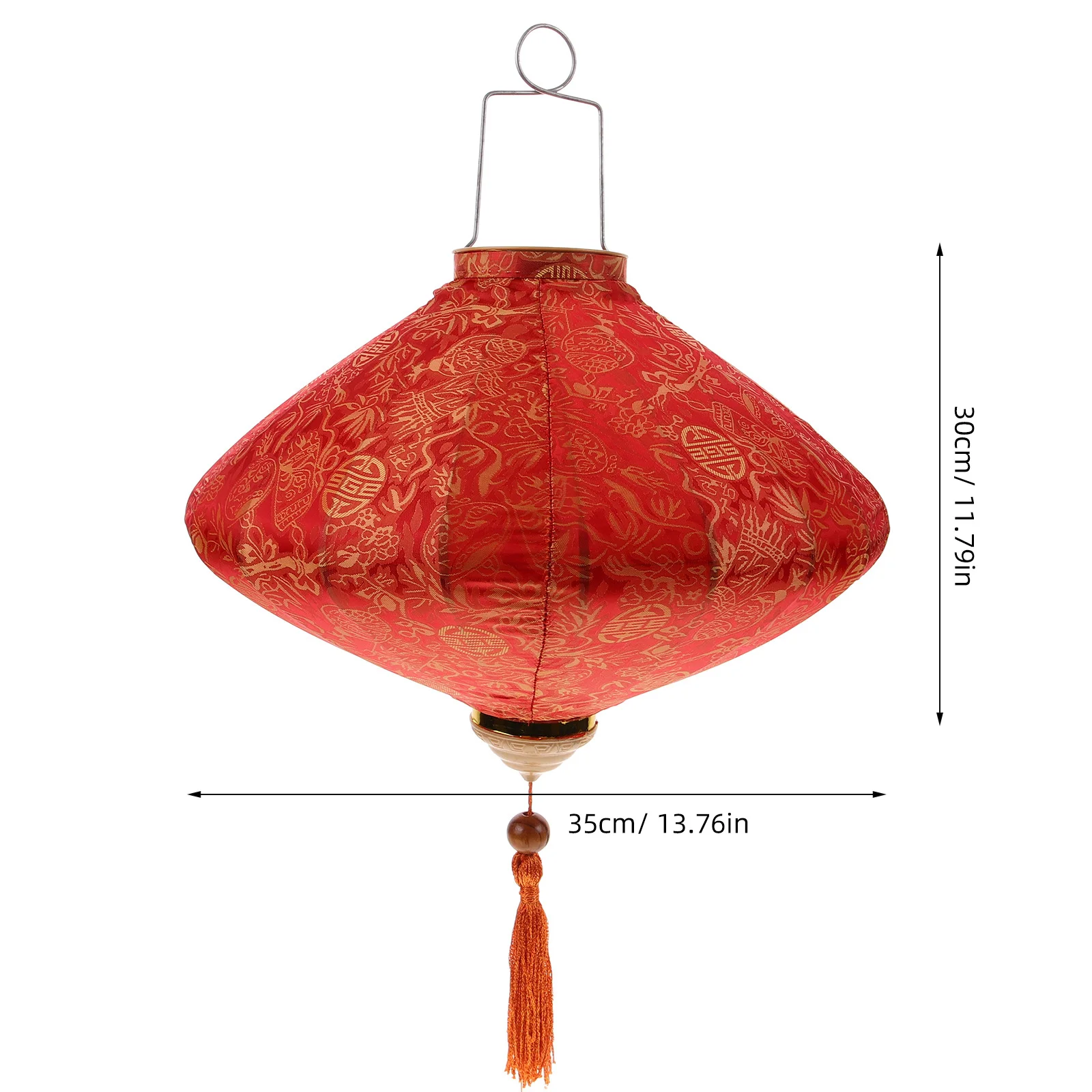 Vietnamese Lantern Decorative Hanging Lanterns Triangle Waterproof Outdoor Indoor Festival Party Wedding nament Cloth