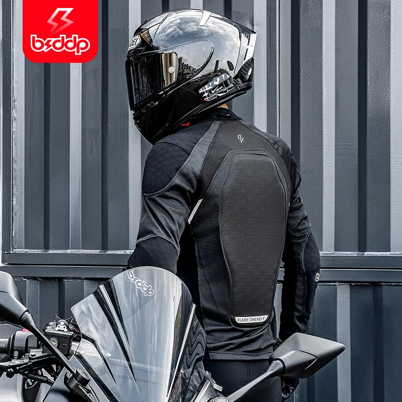 Motorcycle Jacket Men Breathable Mesh Lightweight Reflective Protective Armor Jacket 7Pcs CE Protective Gear Motorcycle Jacket - Image 4