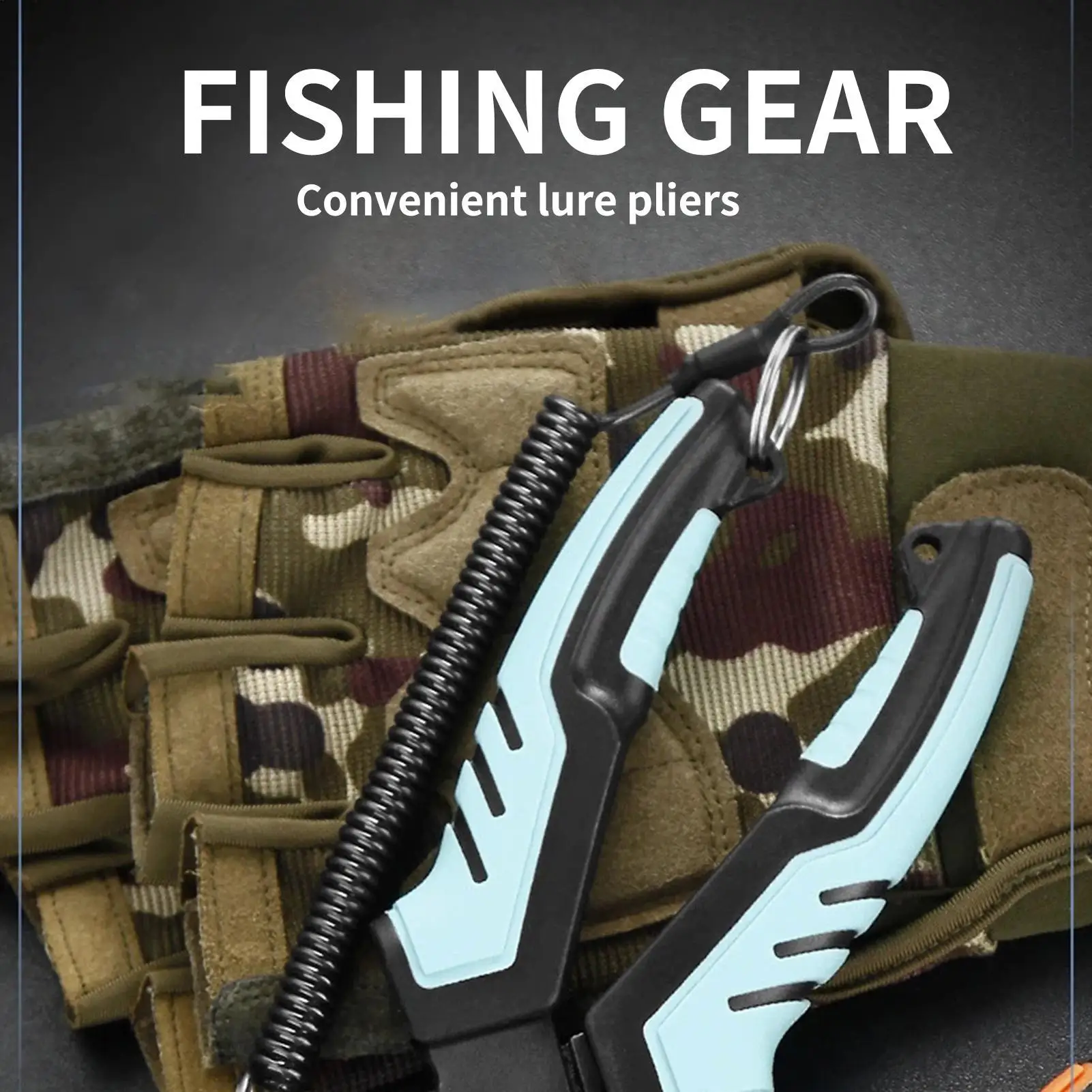 

Fishing Gear Comfort Grip Non-slip Handle Fish Lure Pliers For Bass Trout Catfish Saltwater Shore Pier River Stream Pond